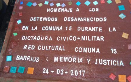 Baldosa desaparecidos comuna 15