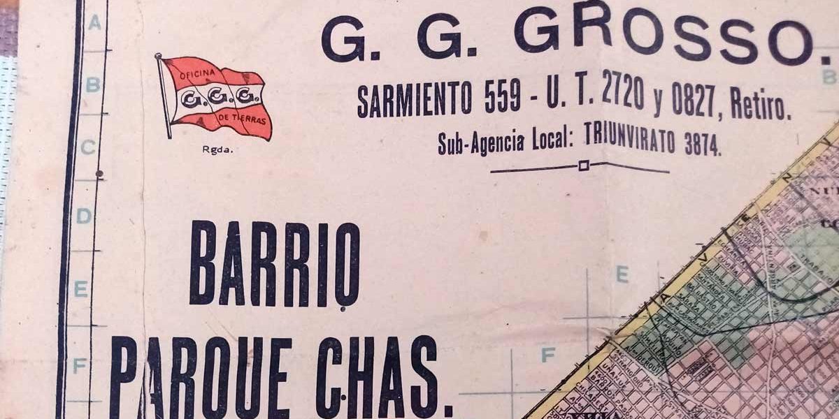 Aparece un plano de Parque Chas de 1931 en Galicia, España