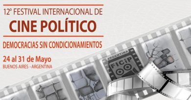 Se sigue desarrollando el 12° Argentina FICiP, Festival Internacional de Cine Político