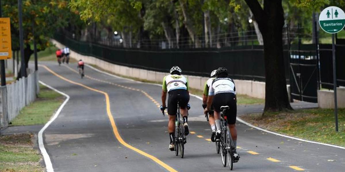 Habilitaron la nueva pista de ciclismo del Parque Sarmiento