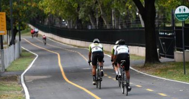 Habilitaron la nueva pista de ciclismo del Parque Sarmiento