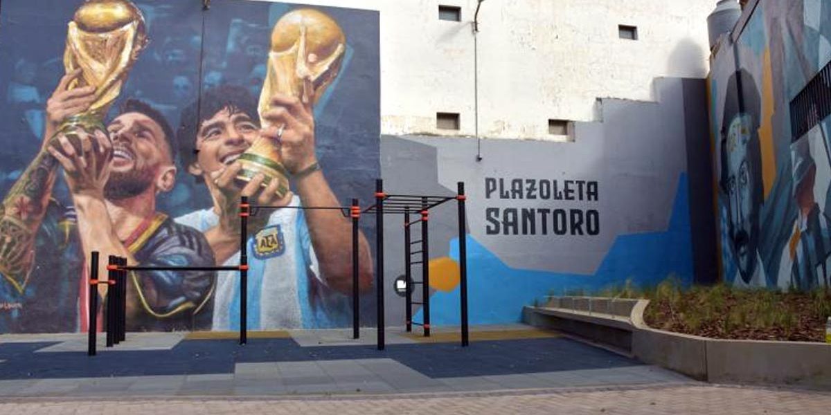 Nuevo espacio deportivo en la Plazoleta Roberto Santoro