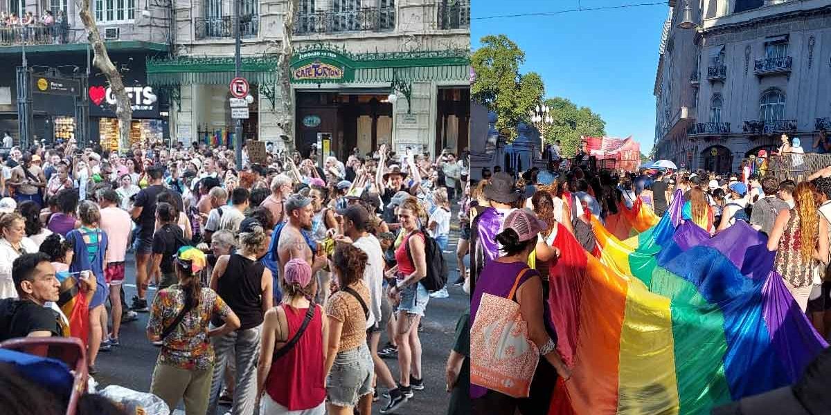 Multitudinaria Marcha Federal del Orgullo LGBTIQNB+ Antifascista y Antirracista