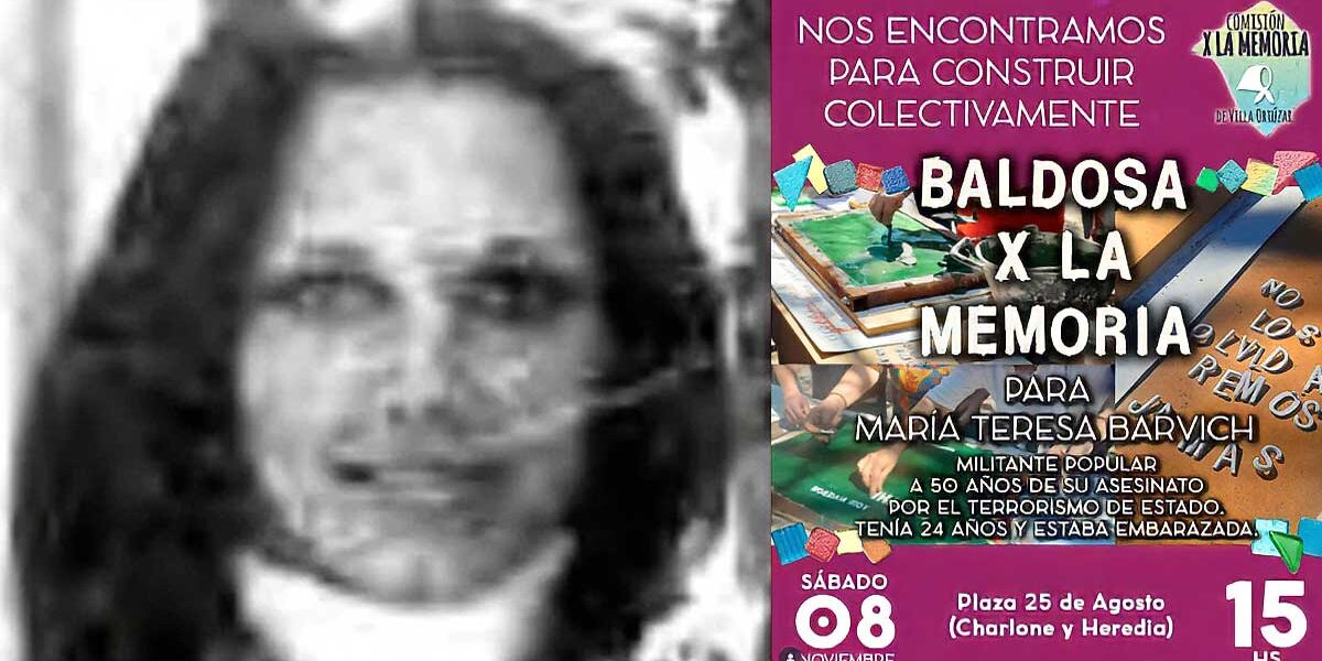 Comuna 15: Homenaje a una militante asesinada por la Triple A